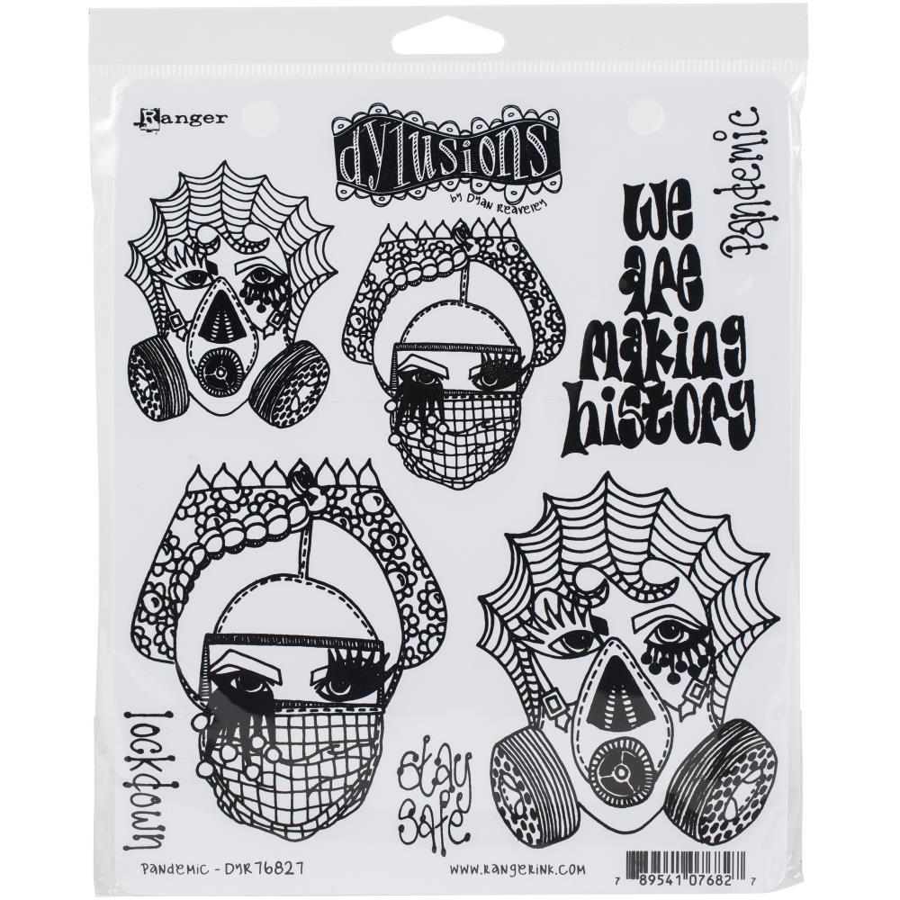 Dyan Reaveley's Dylusions Cling Stamp Collections - Pandemic