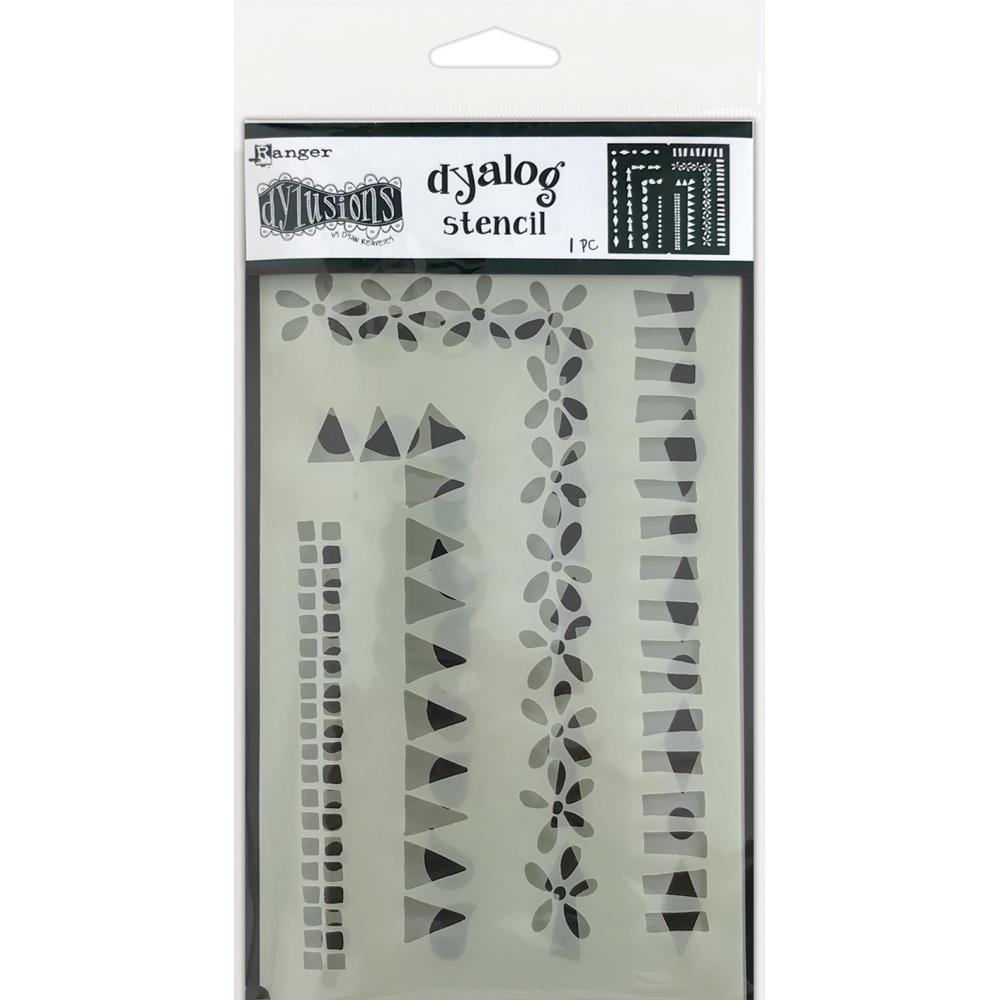 Dyan Reaveleys Dylusions Dyalog Stencil - Frame It