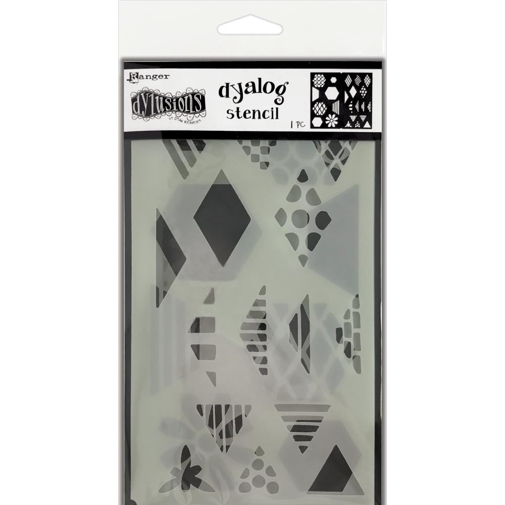 Dyan Reaveleys Dylusions Dyalog Stencil - Quilt It