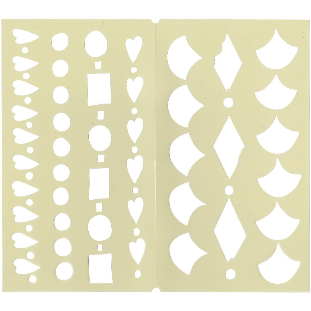 Dyan Reaveley's Dylusions Dyalog Stencil - Border It Too