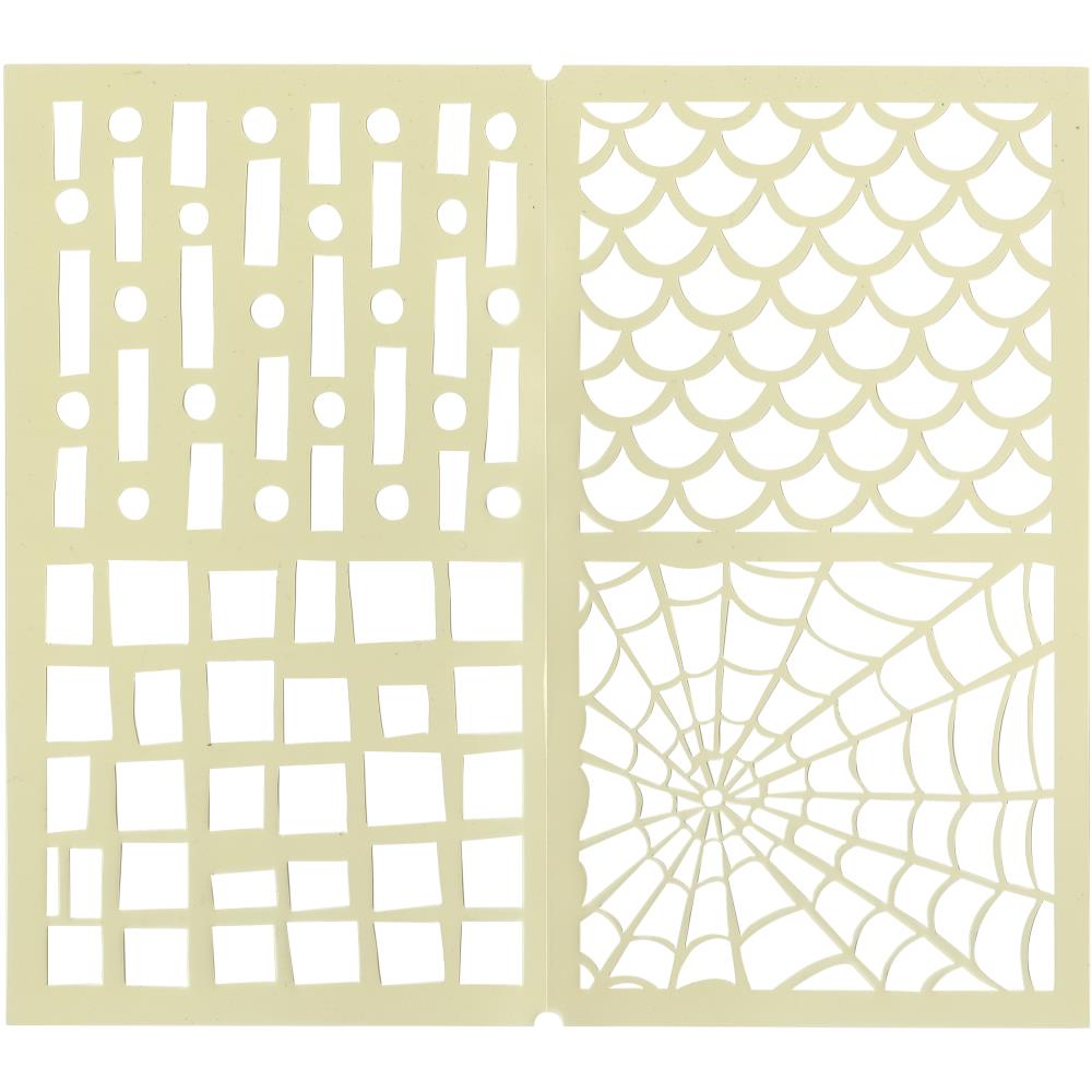 Dyan Reaveley's Dylusions Dyalog Stencil - Stencil It Too