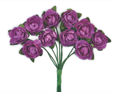 Mini Paper Blooms - Grape