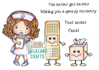 La La Land- Feel Better Rubber Stamp