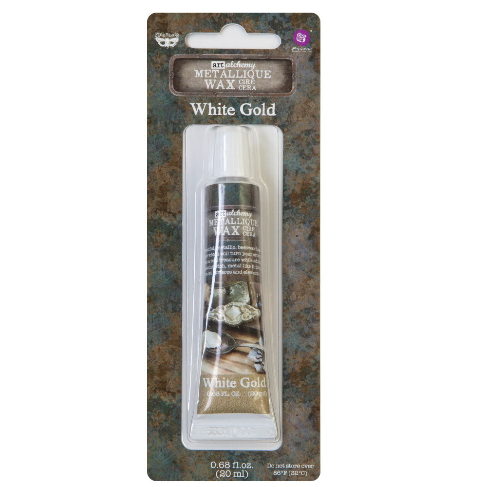 Finnabair Art Alchemy Metallique Wax - White Gold