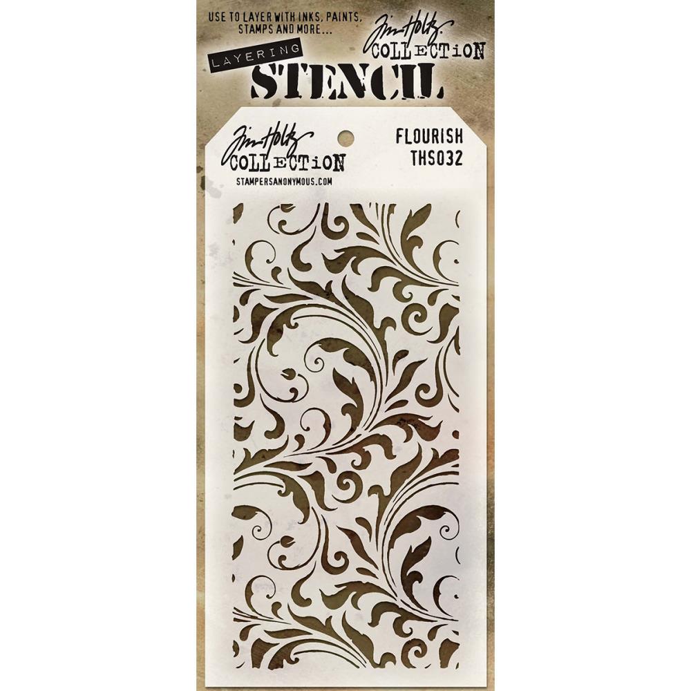 Tim Holtz - Layering Stencil - Flourish