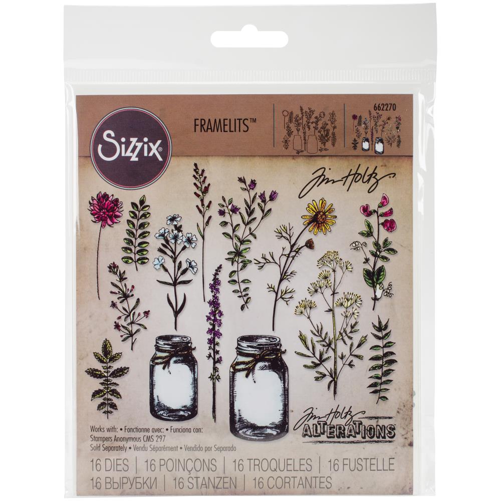 Tim Holtz Framelits Dies - Flower Jar
