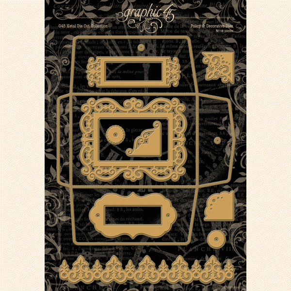 Graphic 45 - Policy Decorative Dies