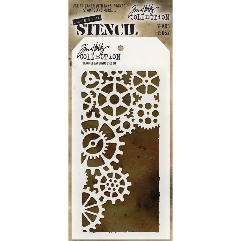 Tim Holtz - Layering Stencil - Gears