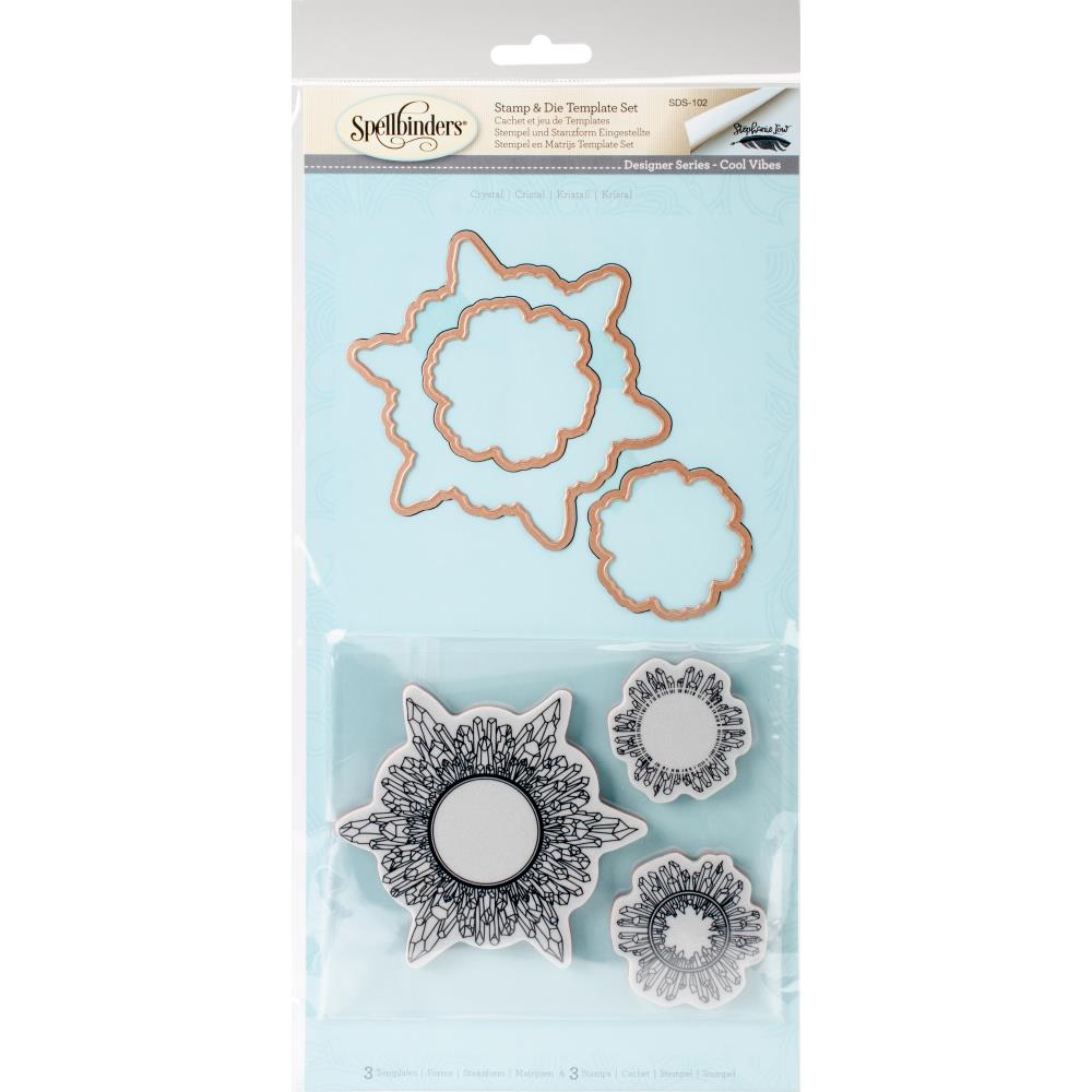 Spellbinders Stamp & Die Set- Good Vibes-Crystal
