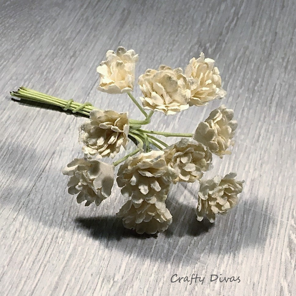 Mulberry Gypsophila Flowers - Ivory