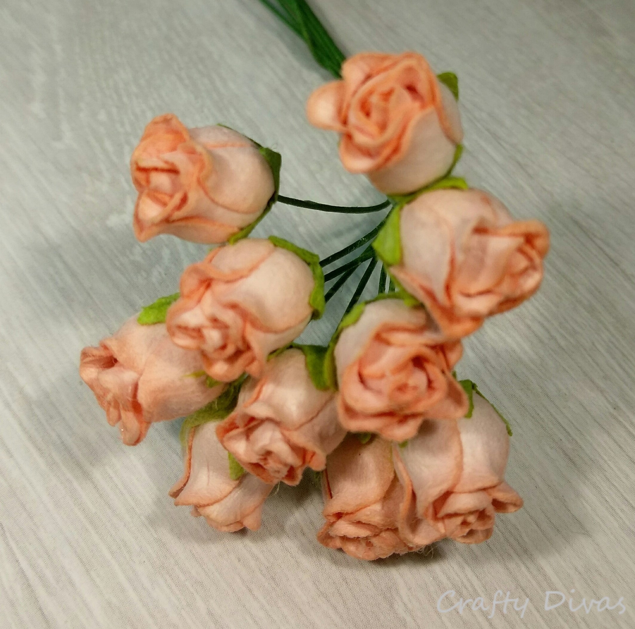 Mulberry Hip Rosebuds - Peach