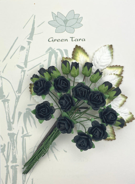 Rose and Rosebud Pack - Black