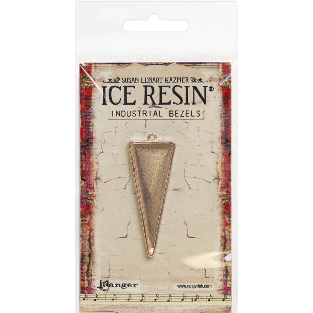 Ice Resin Industrial Bezel Collection - Rose Gold Triangle - Medium