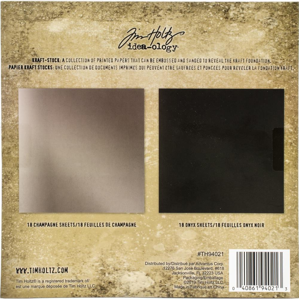Idea-Ology - Paper Stash Kraft Metallic Paper Pad 8X8