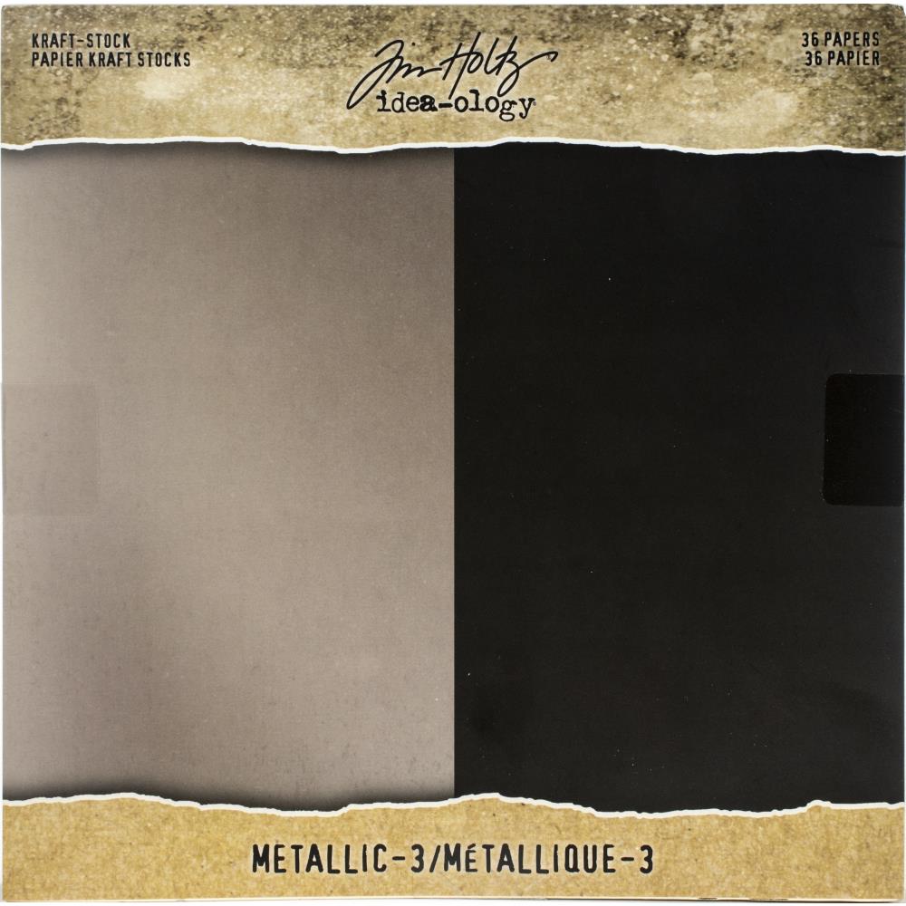 Idea-Ology - Paper Stash Kraft Metallic Paper Pad 8X8