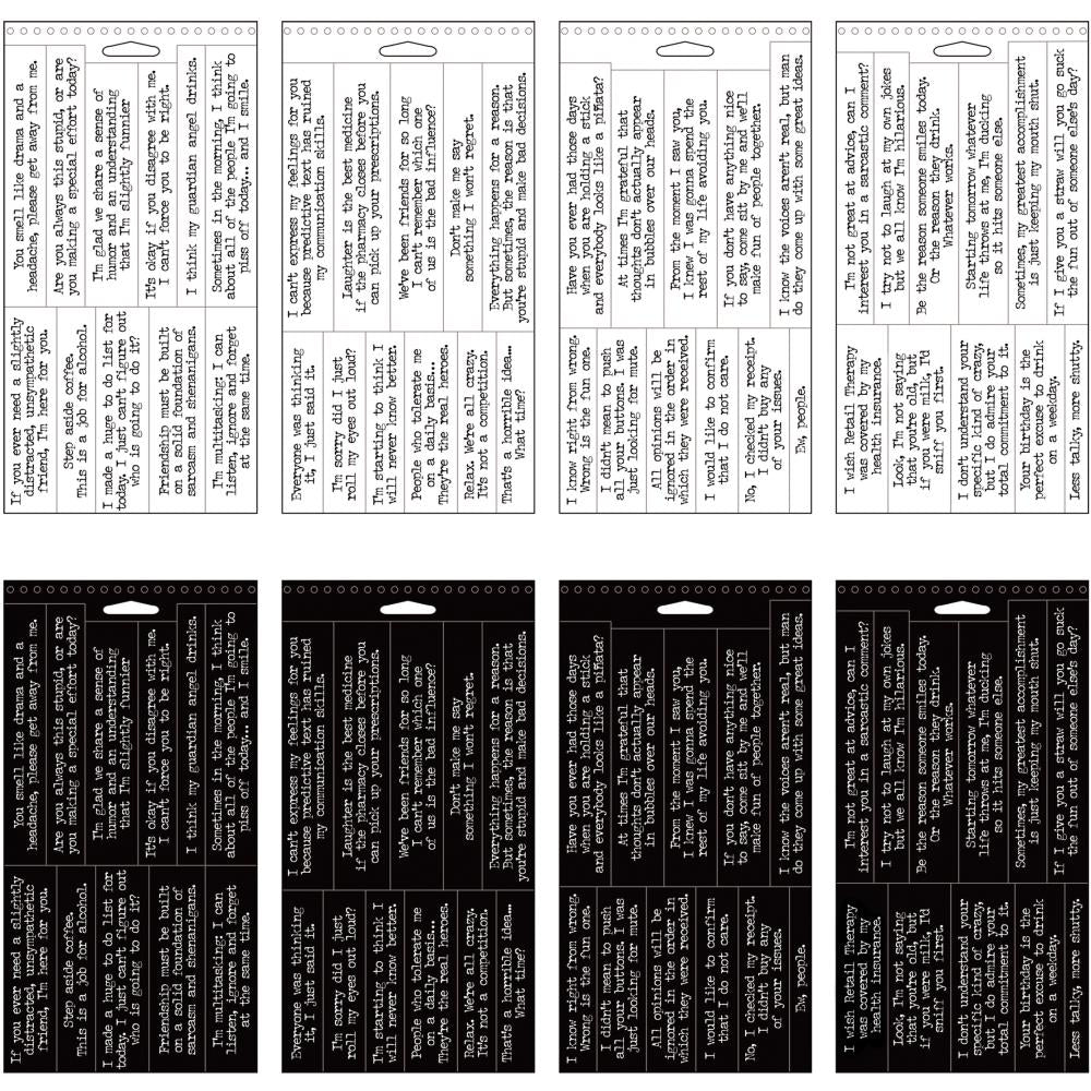 Idea-Ology Big Talk Stickers - Grosse Conversations - Snarky