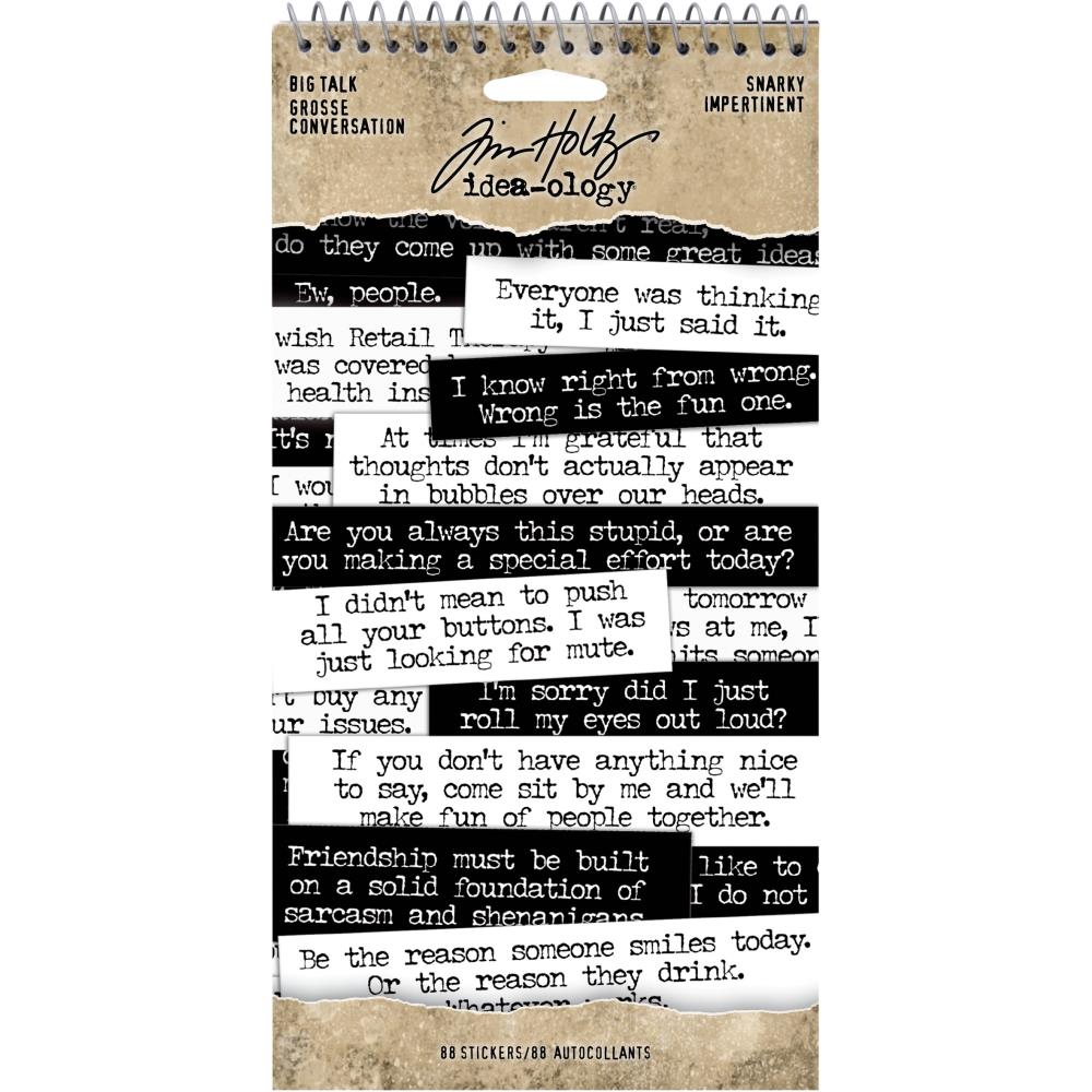 Idea-Ology Big Talk Stickers - Grosse Conversations - Snarky