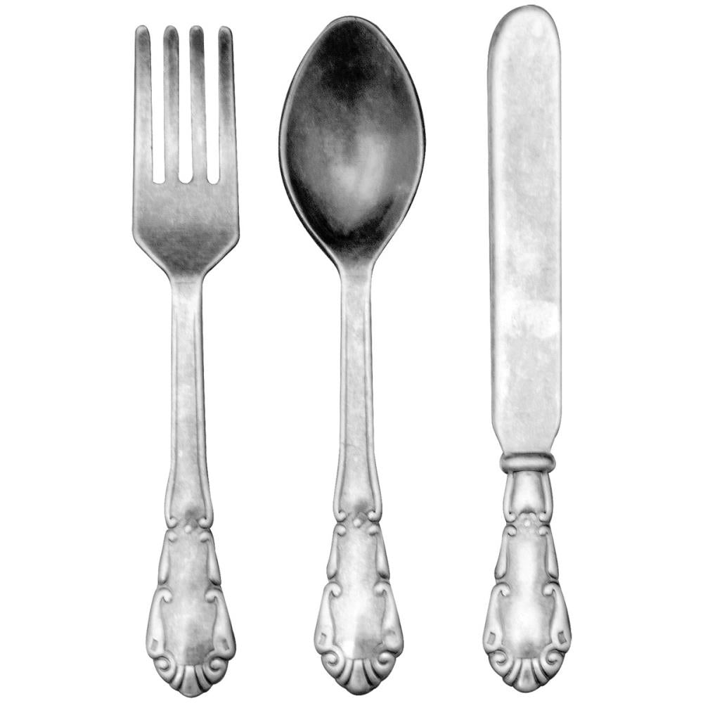 Idea-Ology Metal Adornments - Antique Nickel Silverware