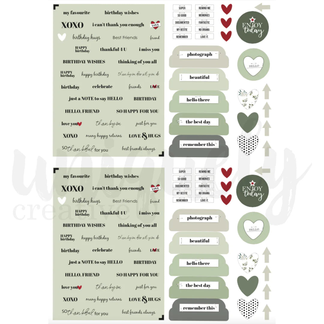 Uniquely Creative - Cut-A-Part Sheet - Juniper & Sage