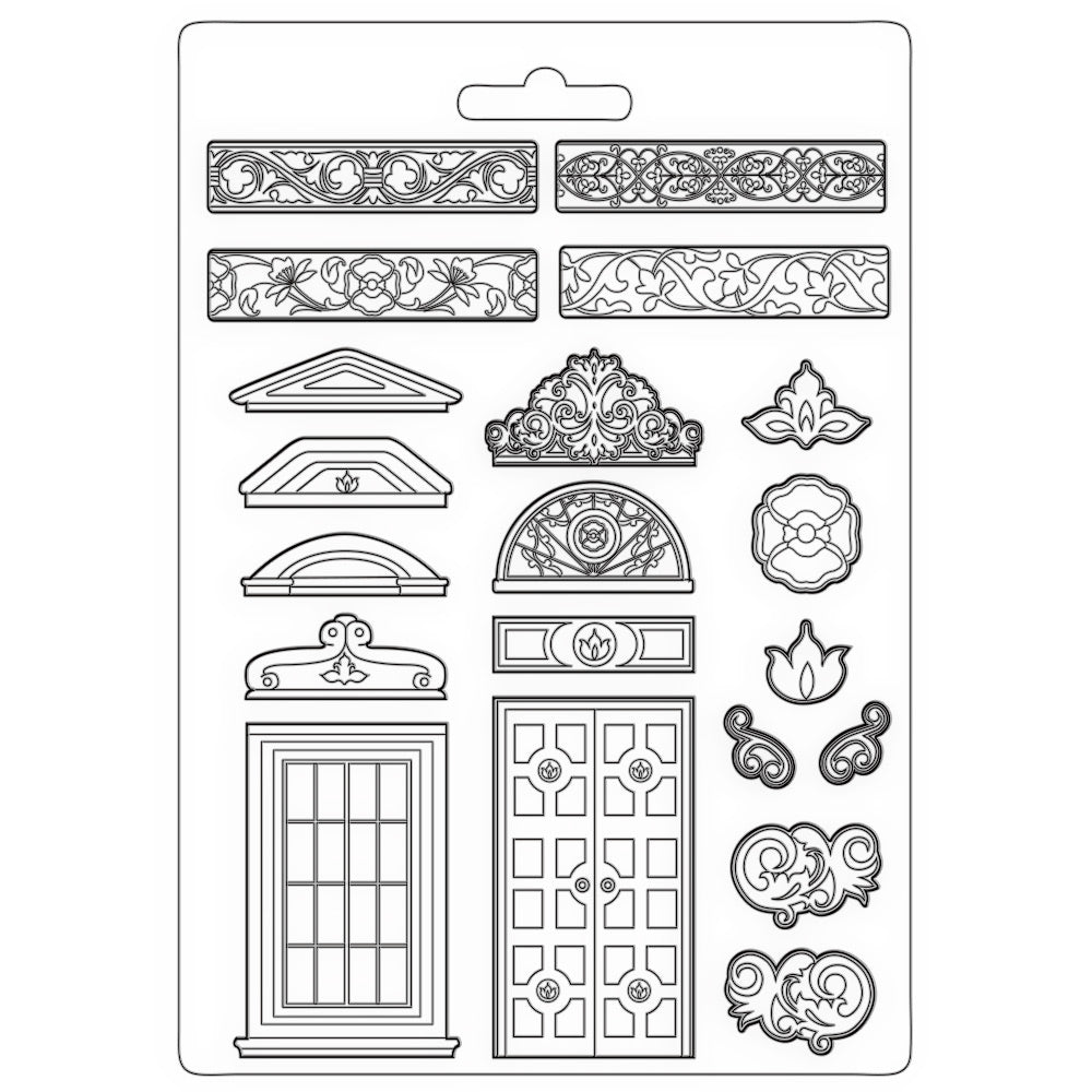 Stamperia Soft Maxi Mould - Casa Granada Greek and Door