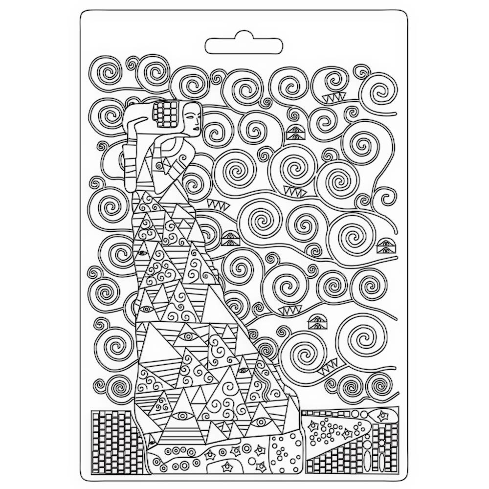 Stamperia Texture Impressions Mould - Klimt The waiting