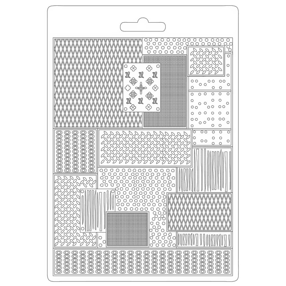 Stamperia Texture Impressions Mould - Lady Vagabond Lifestyle - Metal Pattern