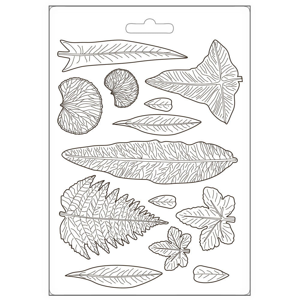 Stamperia Texture Impressions Mould - Garden House Leaves