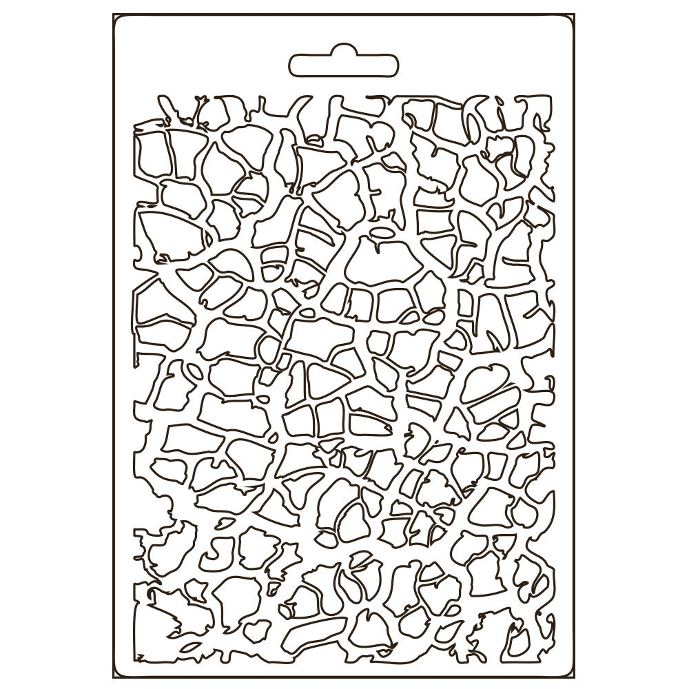 Stamperia Texture Impressions Mould - Savana Crackle Pattern