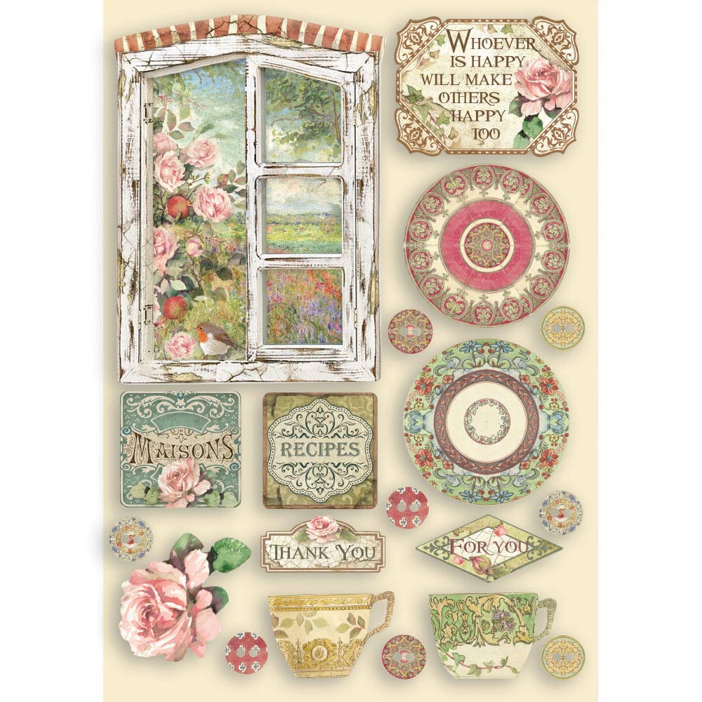 Stamperia Wooden Shapes A5 - Casa Granada