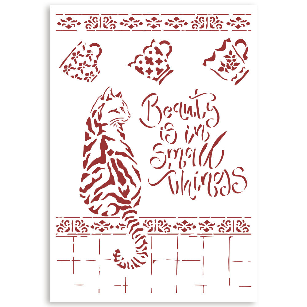 Stamperia Stencil - Casa Granada Cat