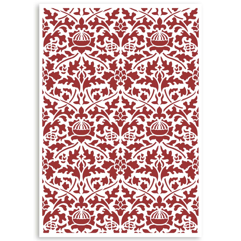 Stamperia Stencil - Casa Granada Wallpaper Pattern