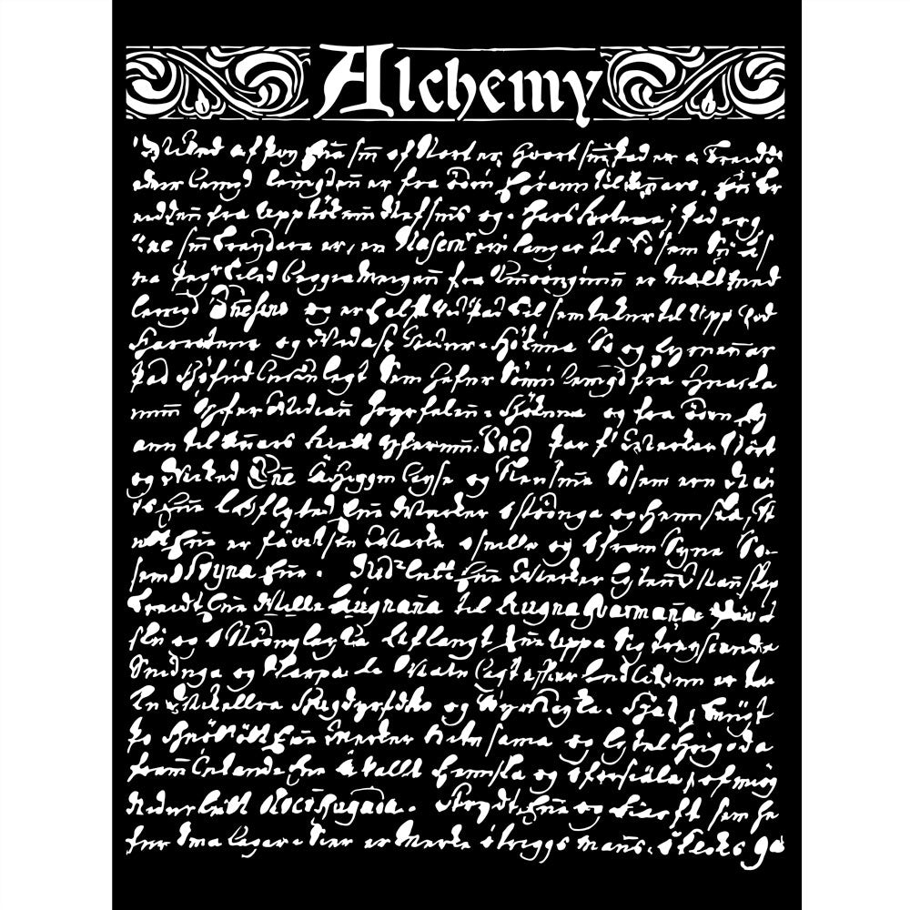 Stamperia Media Stencil - Alchemy - TEXTURE