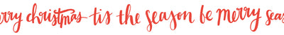 LD Printed Tape - Christmas Script Words