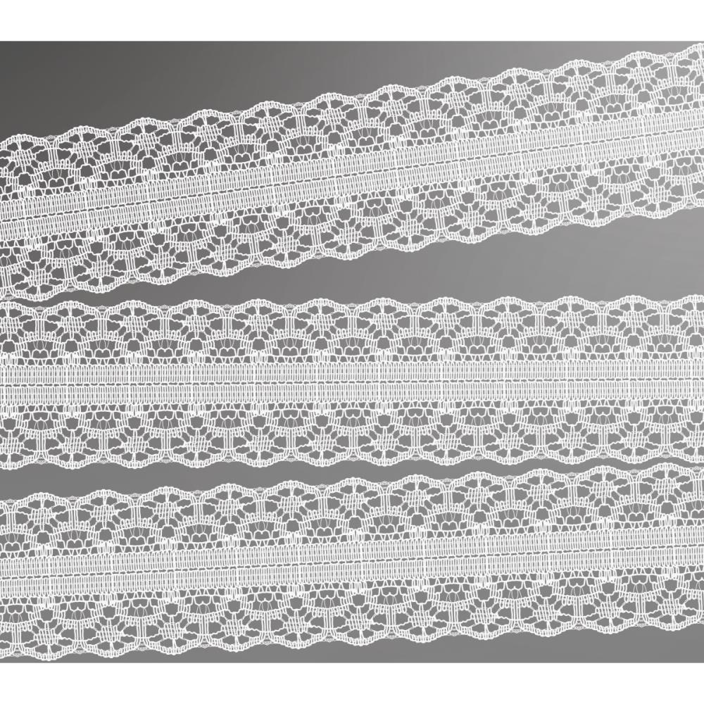 Ultimate Crafts - Magnolia Lane Ribbon - White