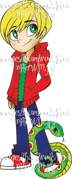 Teen Scene- Miller Rubber Stamp