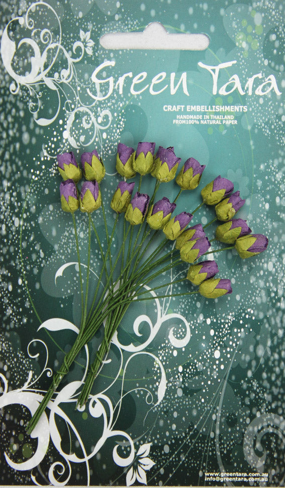 Mini Rosebuds - Purple