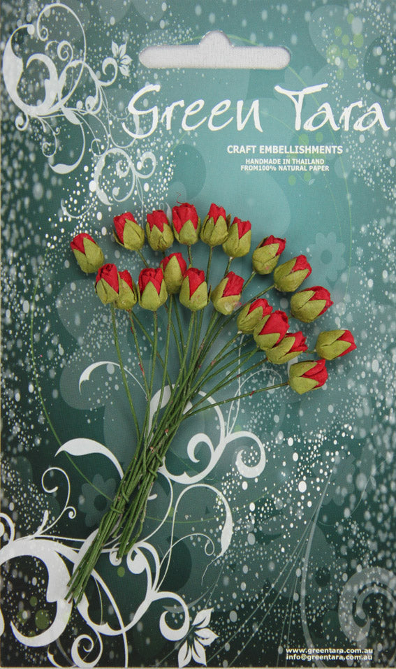 Mini Rosebuds - Red