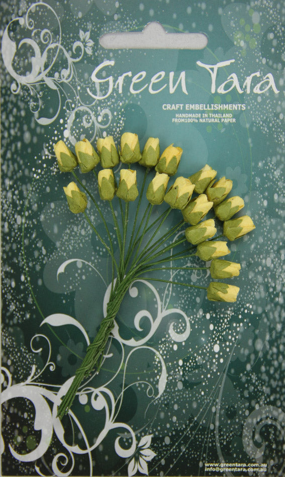 Mini Rosebuds - Yellow