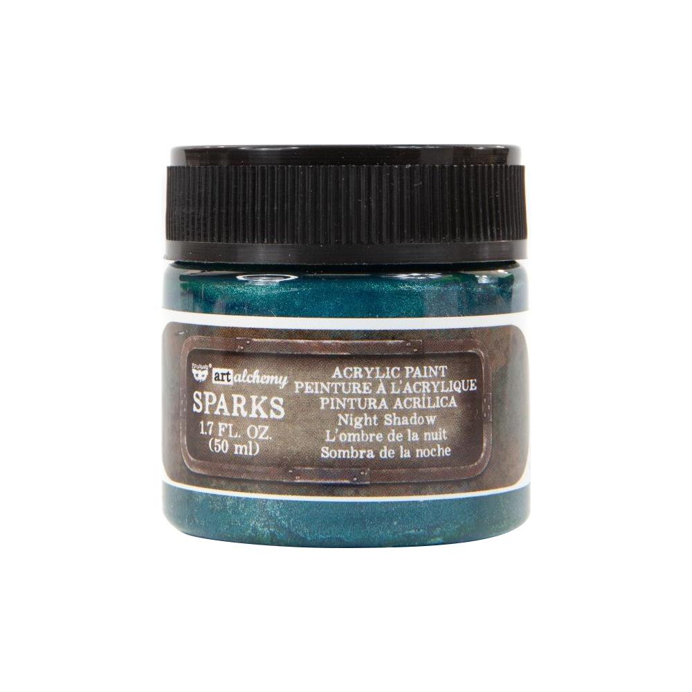 Finnabair Art Alchemy Sparks Acrylic Paint - Night Shadow
