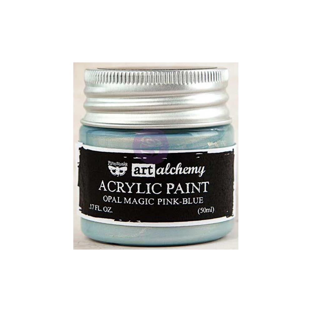 Finnabair Art Alchemy Acrylic Paint - Opal Magic Pink-Blue