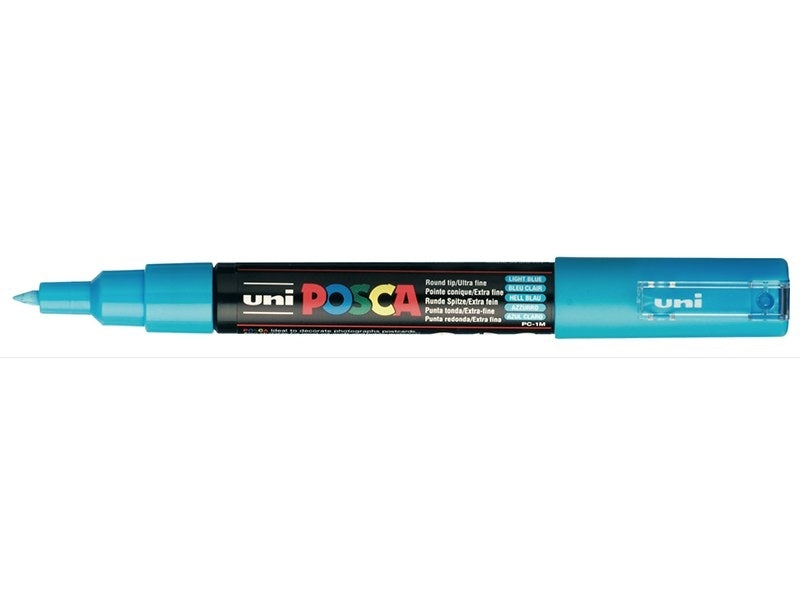 POSCA 1M Extra Fine Tip 0.7mm - Light Blue