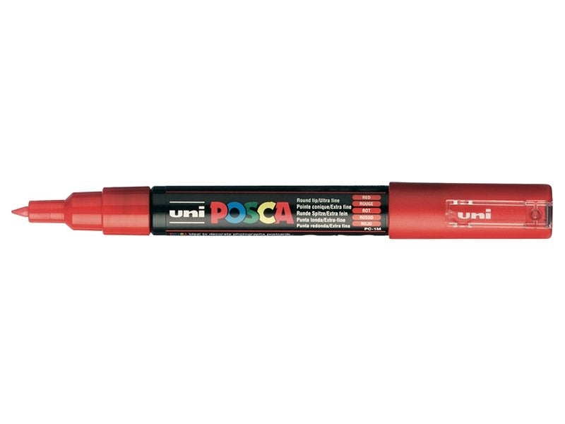 POSCA 1M Extra Fine Tip 0.7mm - Red