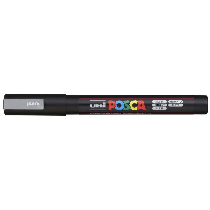 POSCA 3M Fine Bullet Tip Pen - Silver