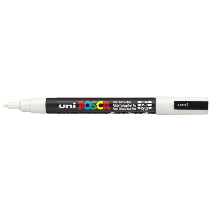 POSCA 3M Fine Bullet Tip Pen - White