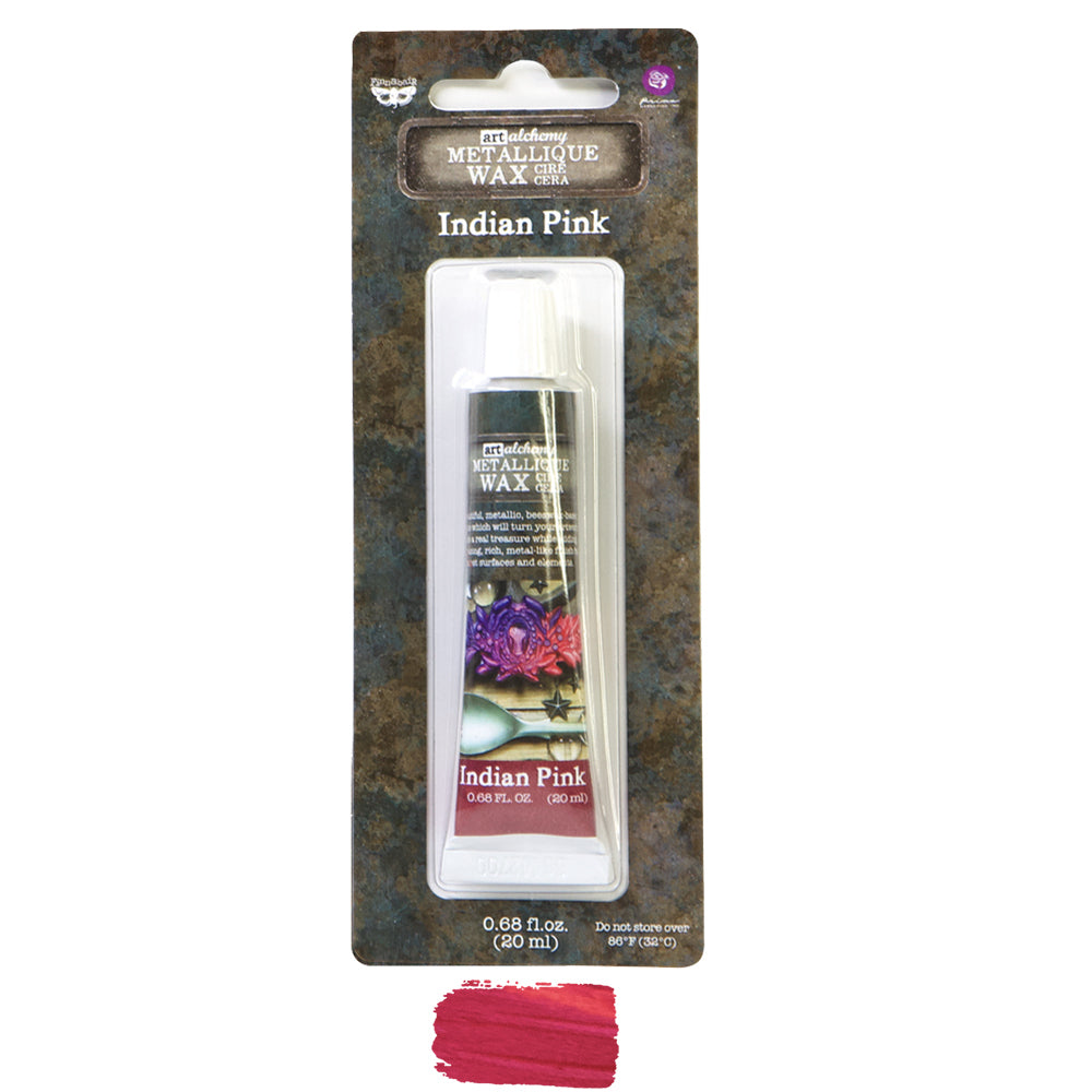 Finnabair Art Alchemy Metallique Wax - Indian Pink
