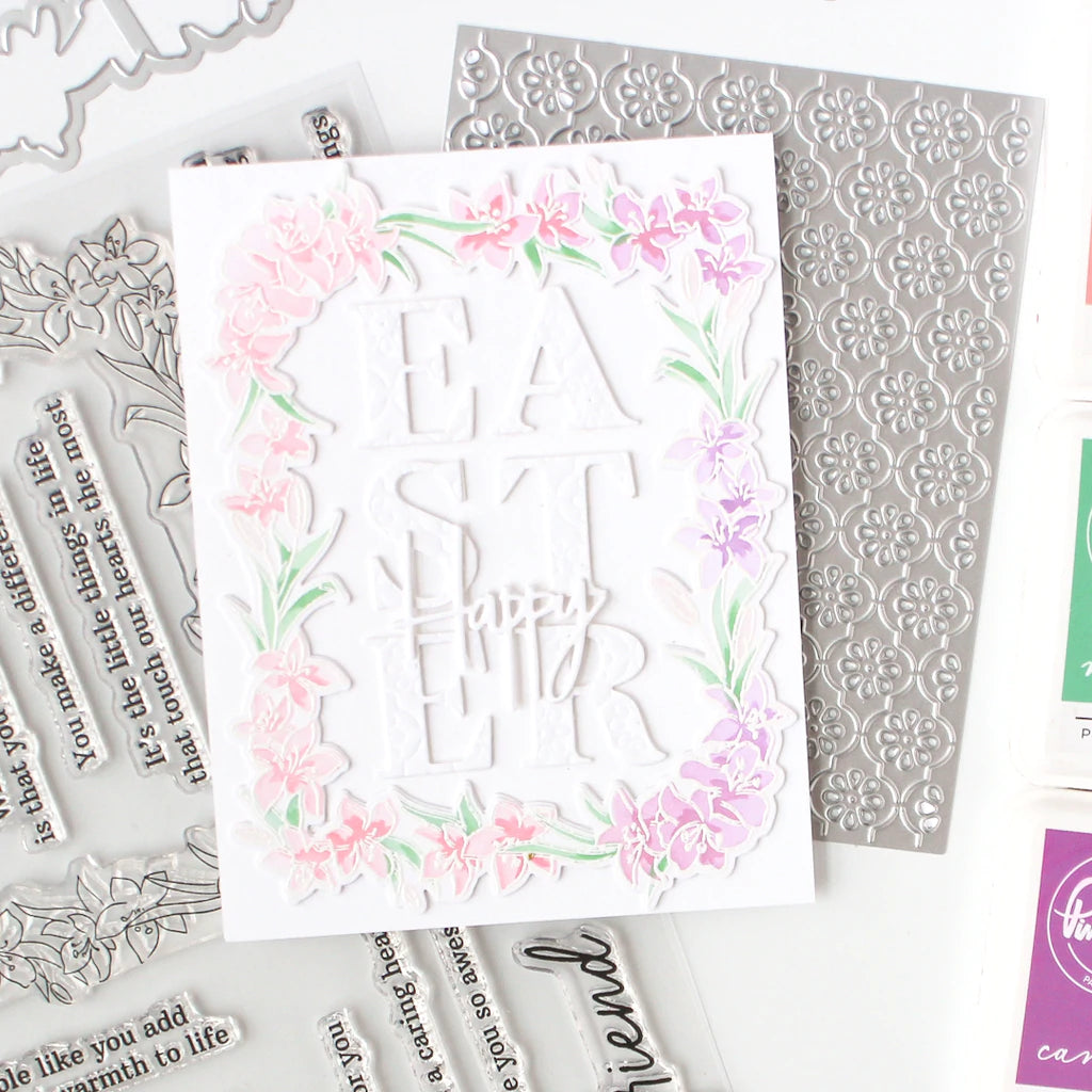 Pinkfresh Studio Stencils - Lily Frame Layering