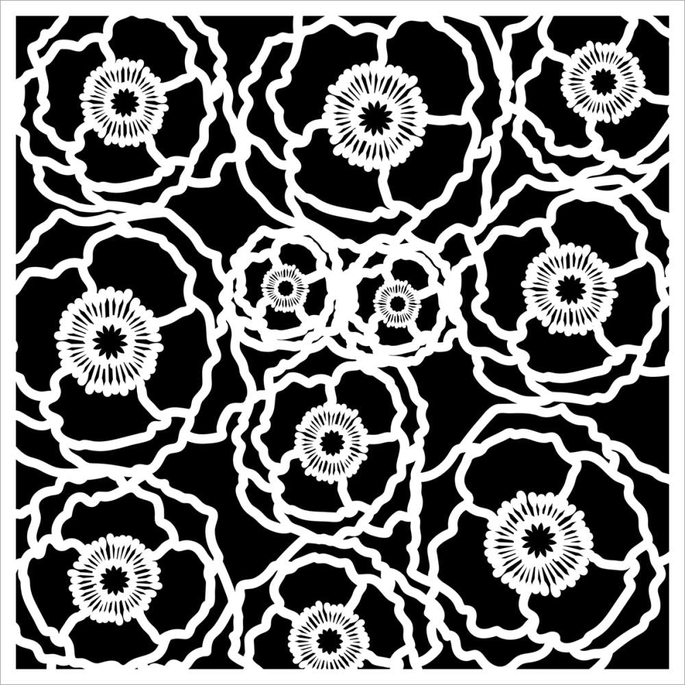 Crafter's Workshop Template 6"X6"- Poppy Field