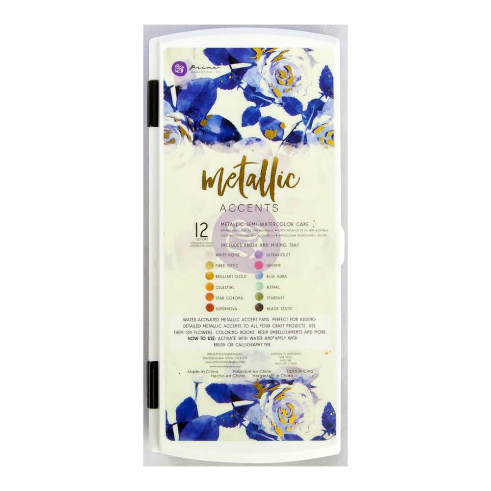 Prima Metallic Accents Semi-Watercolor Paint Set