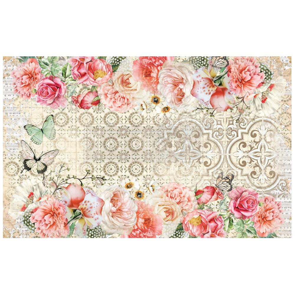 Prima Re-Design Decoupage Decor Tissue Paper - Living Coral