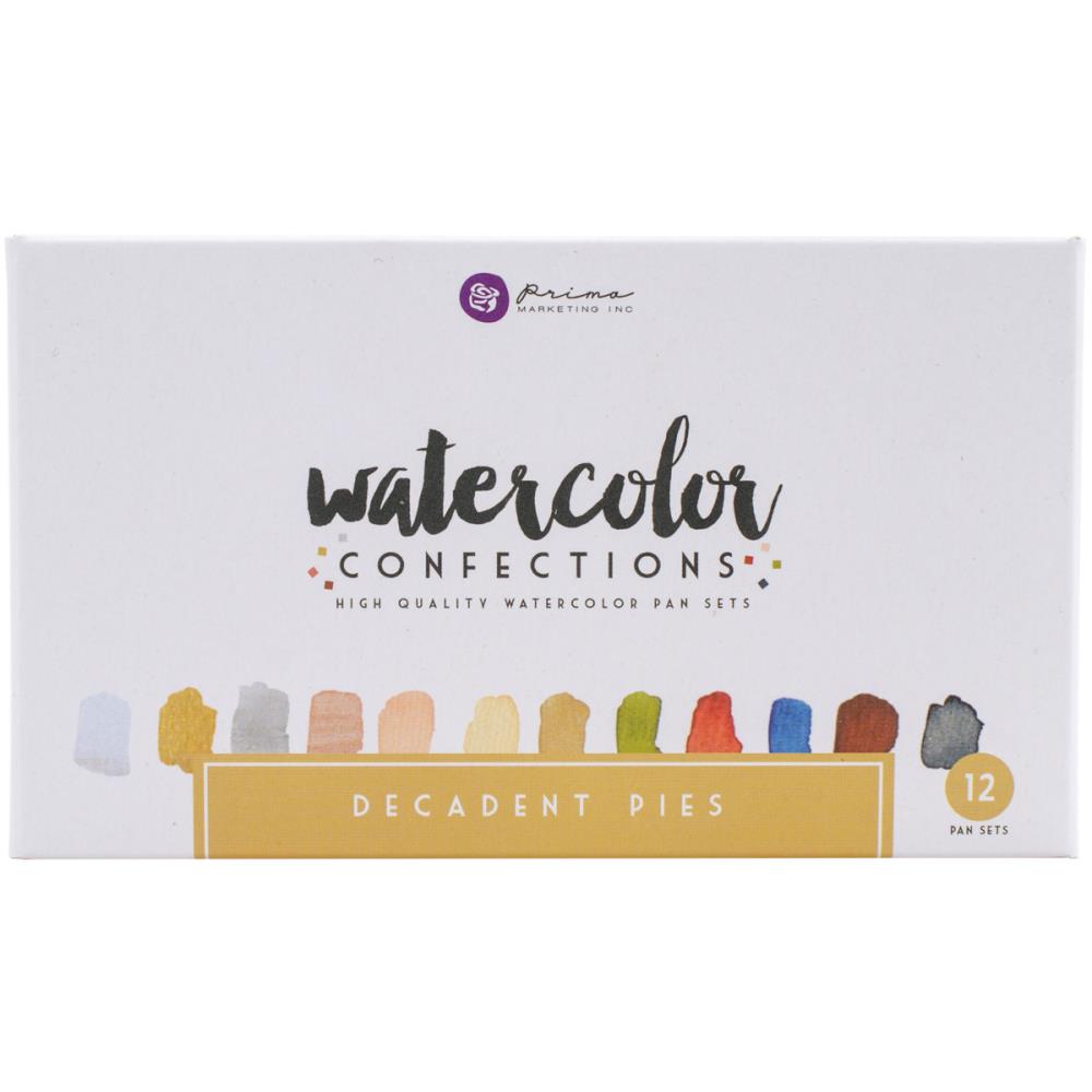 Prima Watercolor Confections Watercolor Pans - Decadent Pies